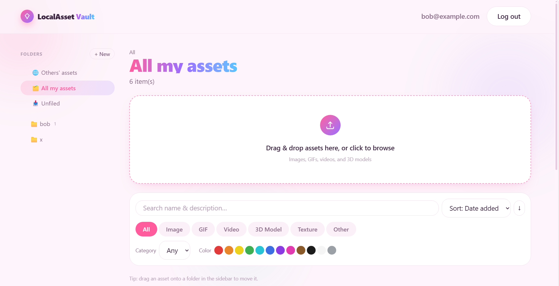 Asset Vault screenshot