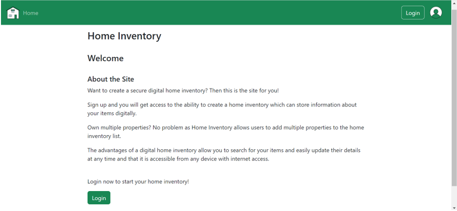 Home Inventory screenshot