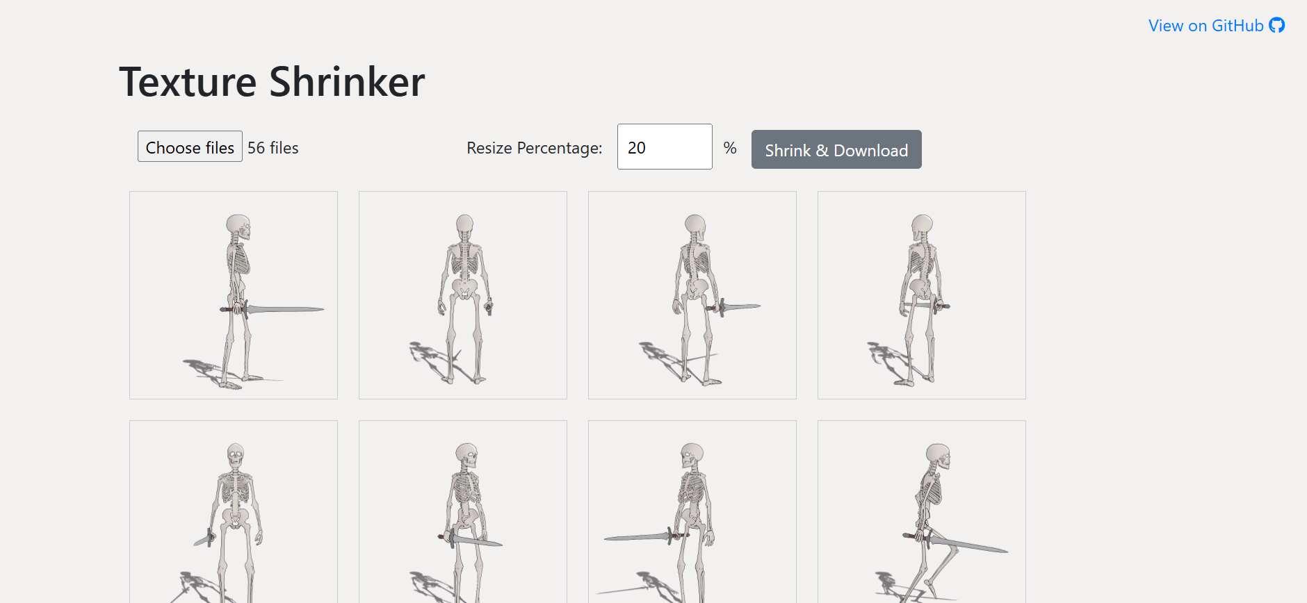 Screenshot of the site