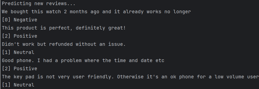 Sentiment Classifier screenshot